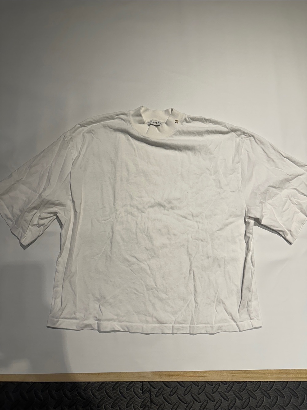 Anine Bing White Oversized Crewneck Tee